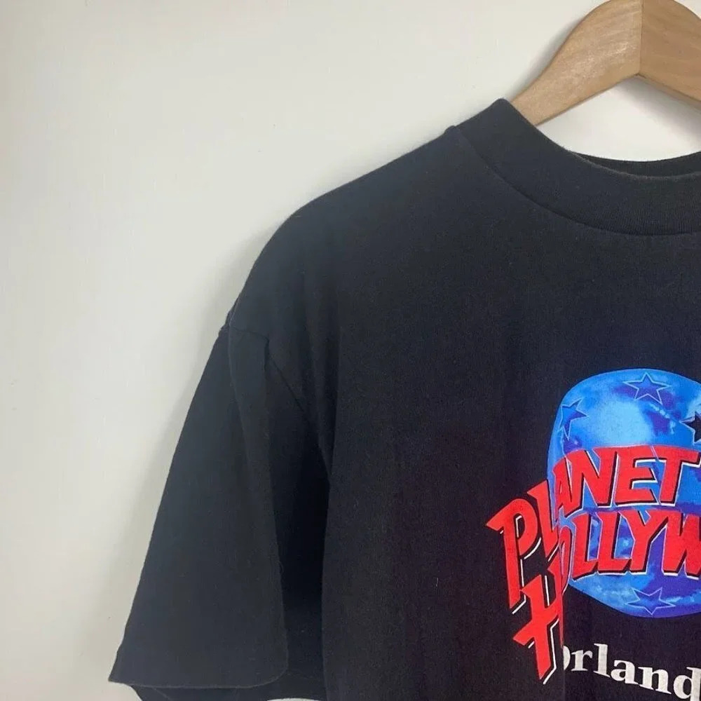 Planet Hollywood Men's Vintage Orlando Cotton Single Stitch T Shirt Size XL - Picture 3 of 11